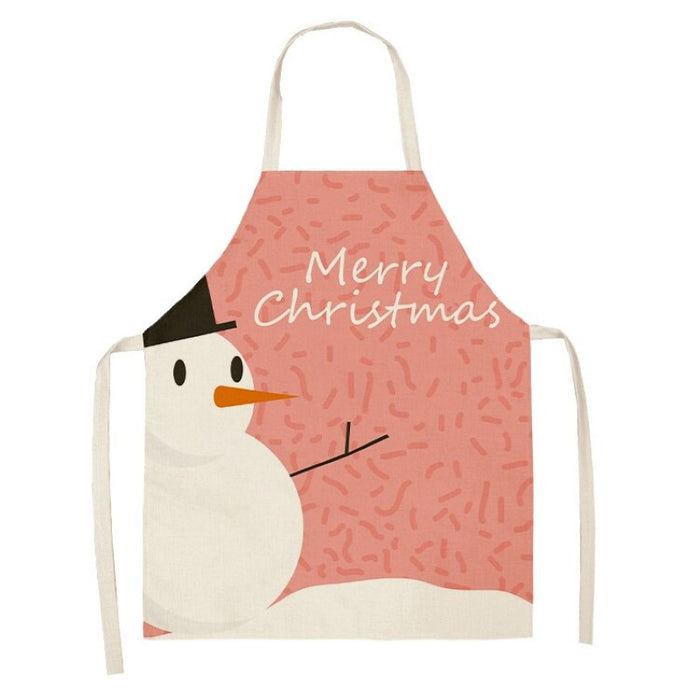 Santa Deer Pattern Cleaning Apron