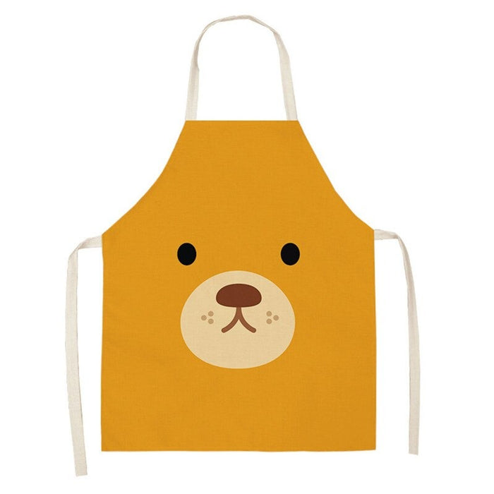 Printed Animals Faces Sleeves Aprons