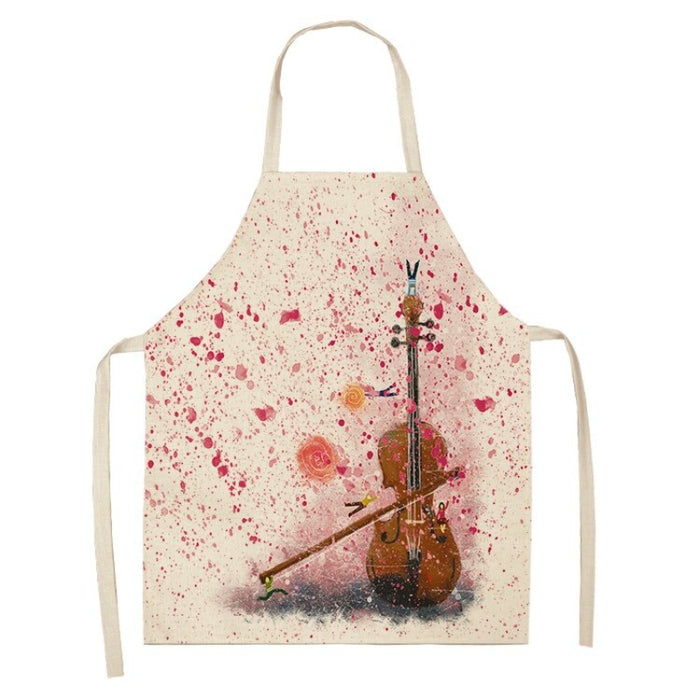 Instruments Print Aprons