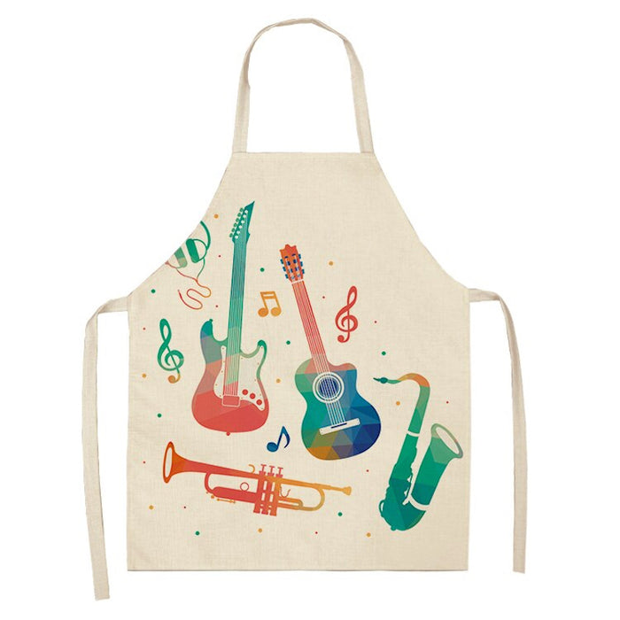 Musical Art Printed Aprons