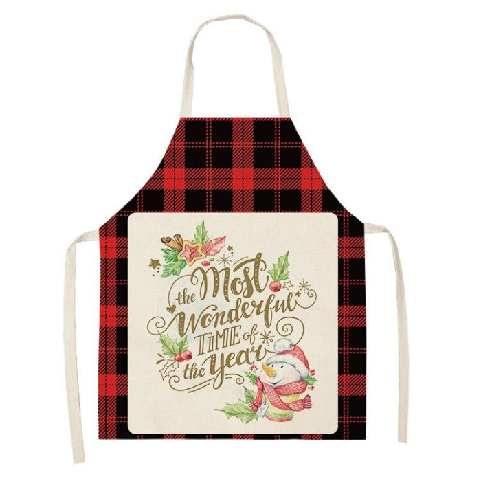 Merry Christmas Print Cooking Apron