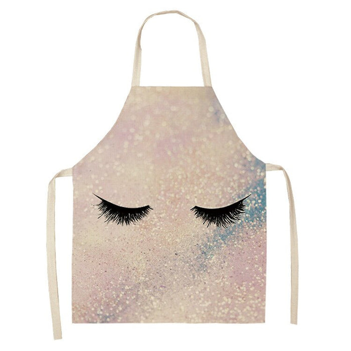 Eyelashes Print Kitchen Apron