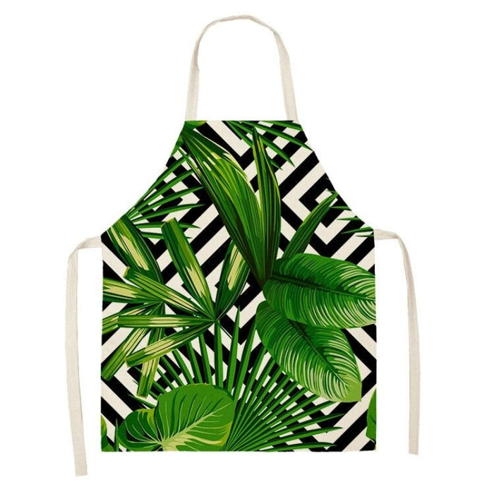 Printed Tropical Palm Leaves Aprons