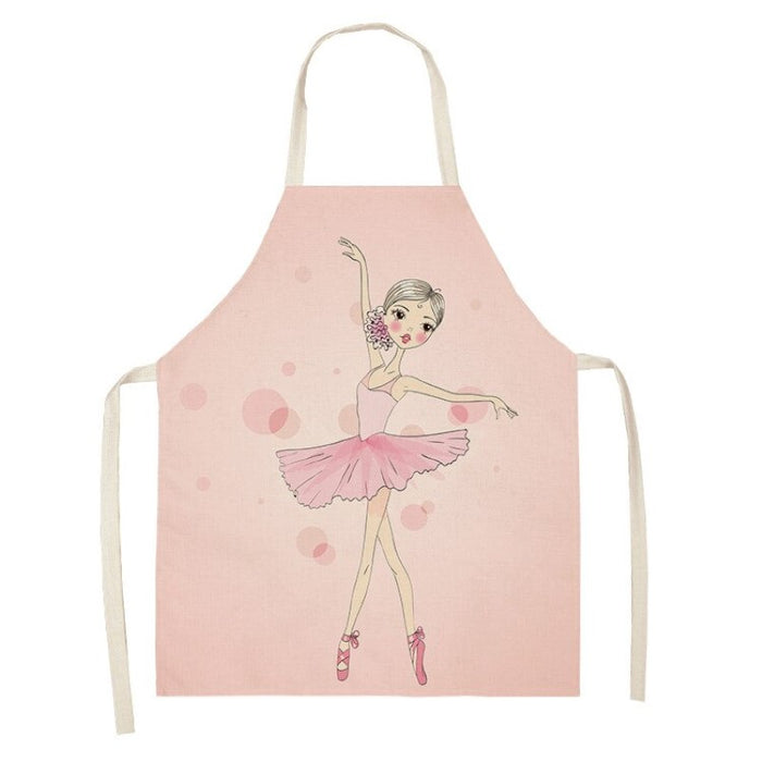 Pink Girl Printed Sleeveless Apron