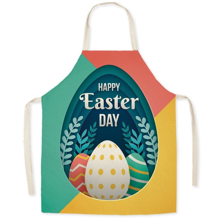 Easter Egg Bunny Print Aprons