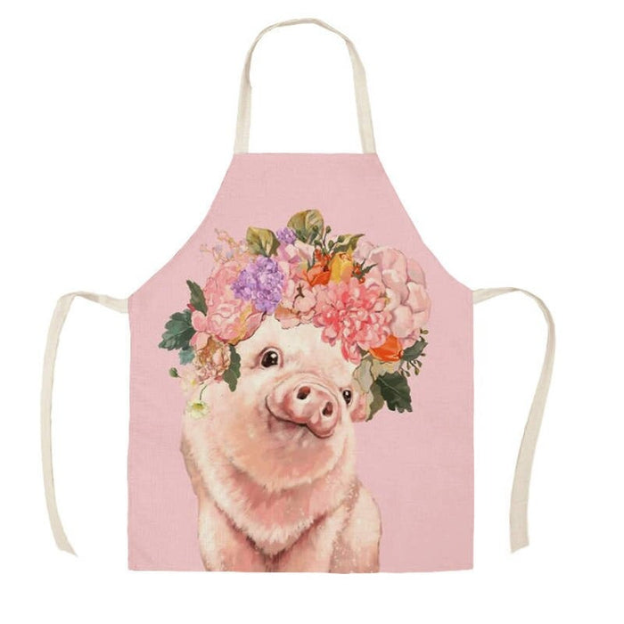 Printed Animal Sleeveless Aprons