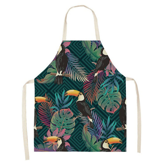 Bird Pattern Art Print Kitchen Apron