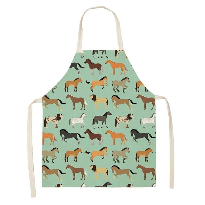 Horses Printed Apron