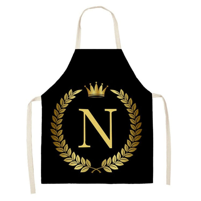 Golden Crown Letters Apron