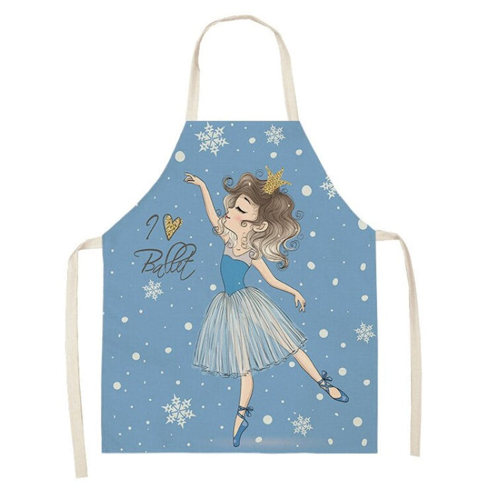 Pink Girl Printed Sleeveless Apron