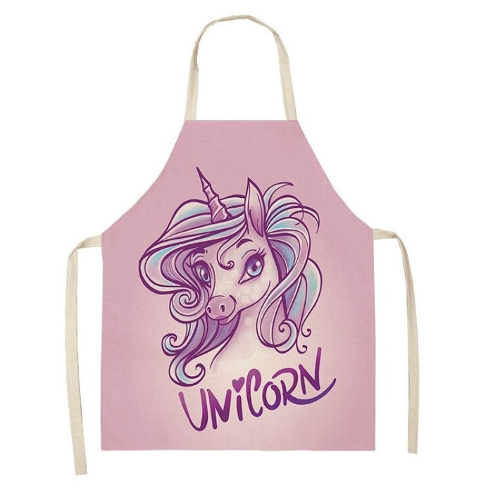 Rainbow Unicorn Pattern Apron