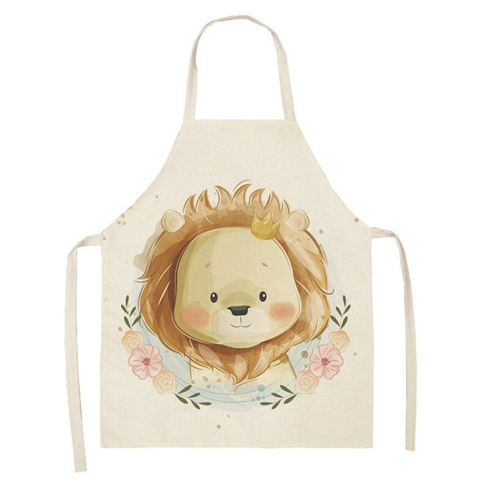 Home Cartoon Rabbit Print Kitchen Apron