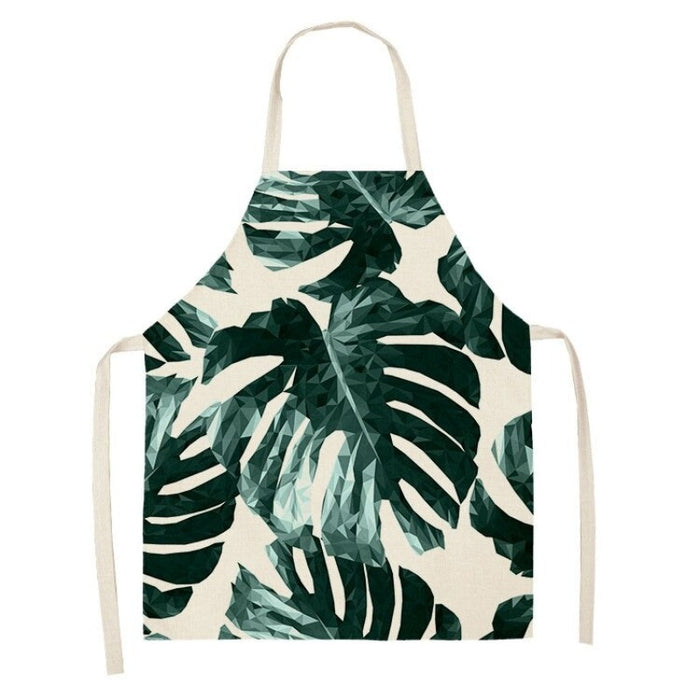 Printed Tropical Palm Leaves Aprons