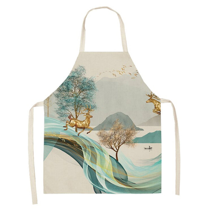 Printed Natural Art Aprons