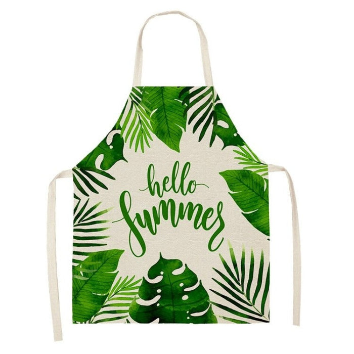 Printed Tropical Palm Leaves Aprons