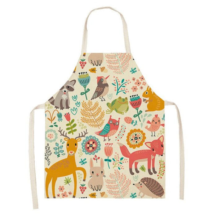 Cartoon Animal Pattern Apron