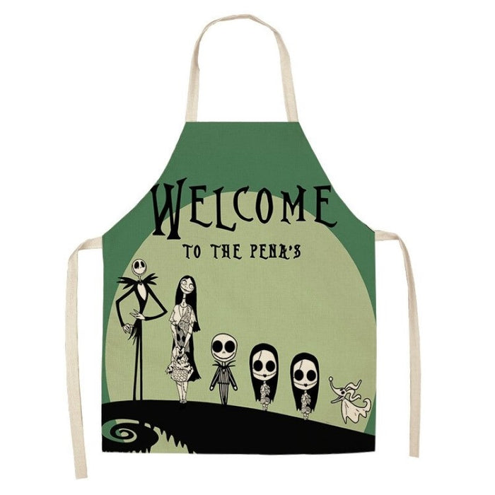 Pumpkin Happy Halloween Horror Kitchen Apron