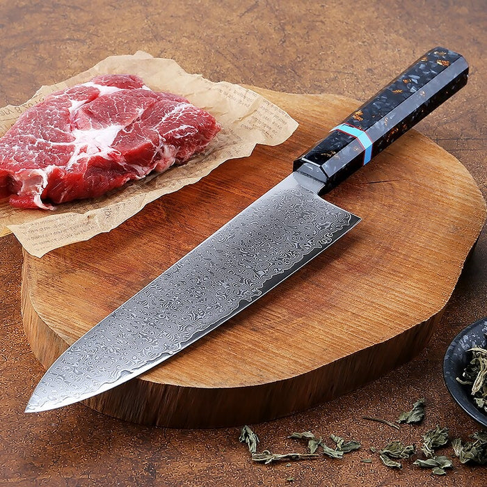 Ultra-Sharp Japanese 8 Inch Damascus Steel Chef Knife