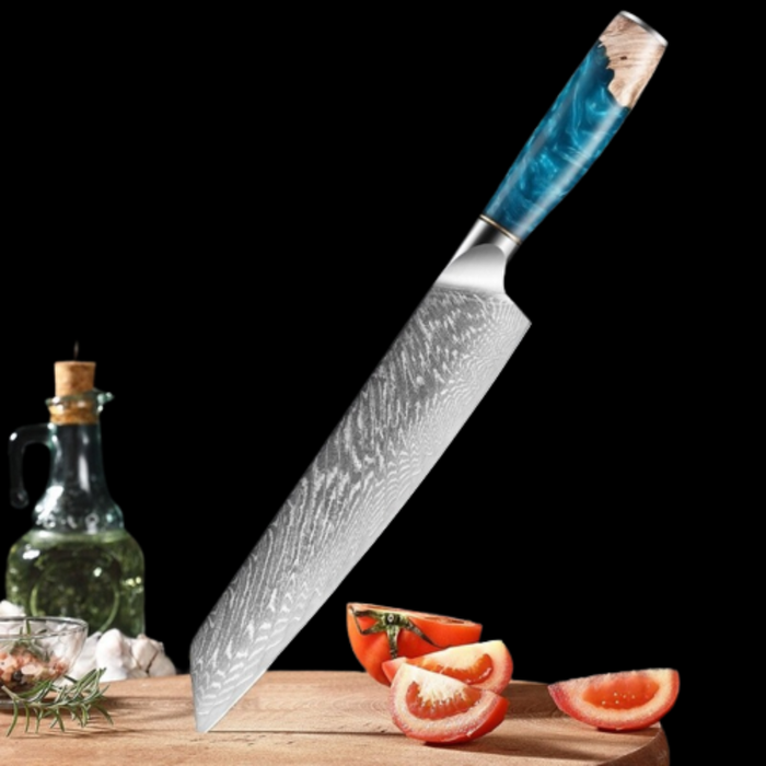 9 Inch Damascus Steel Cleaver Knife