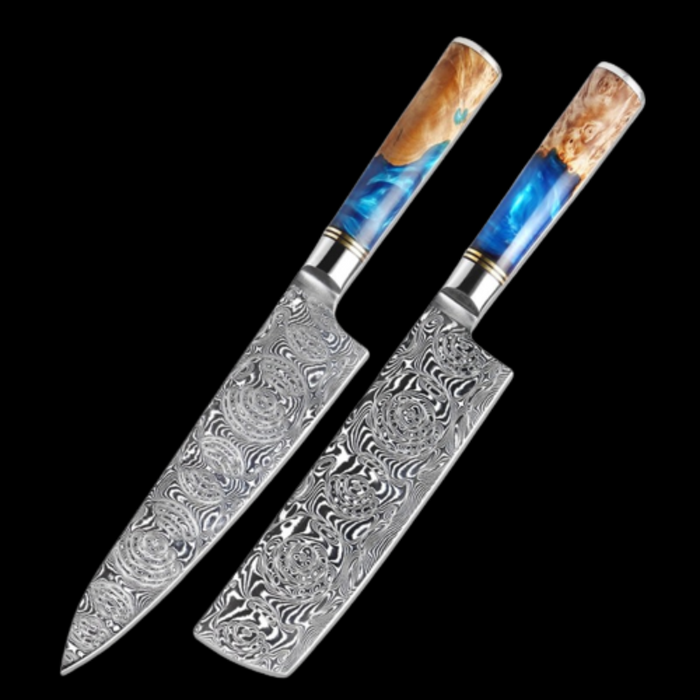 The Damascus Steel Chef Knife Sets