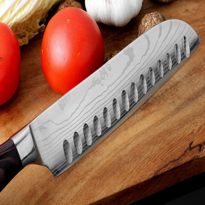 7 Inch Japanese Santoku Kitchen Knife