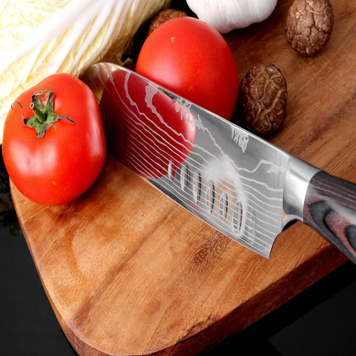 7 Inch Japanese Santoku Kitchen Knife