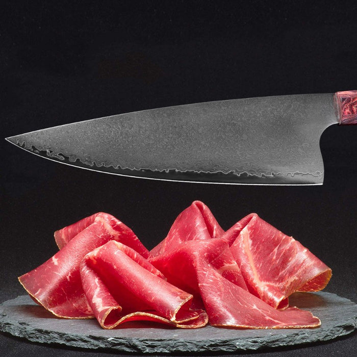 The Patterned Japanese Damascus Steel Chef Knife