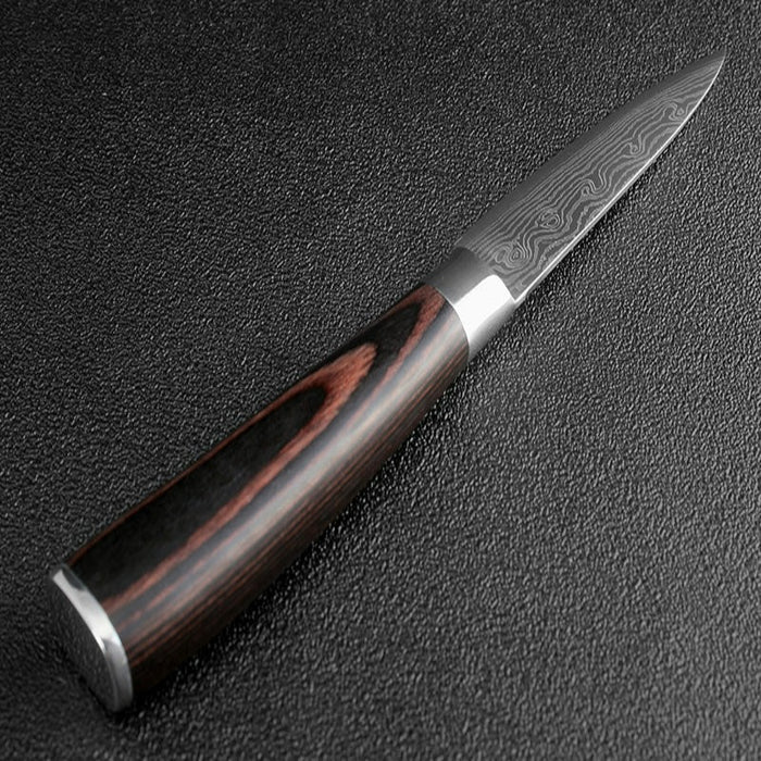 3.5" Damascus Steel Pattern Stainless Steel Paring Knife