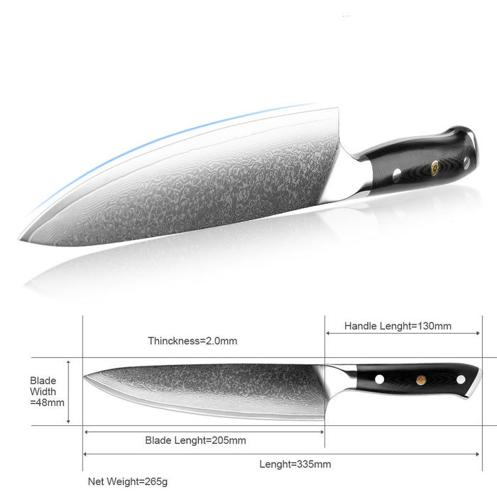 Japan Damascus Steel Kitchen Chef Knife