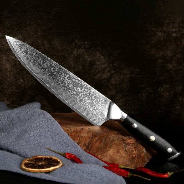 The Damascus Steel Japanese Professional Chef Knife