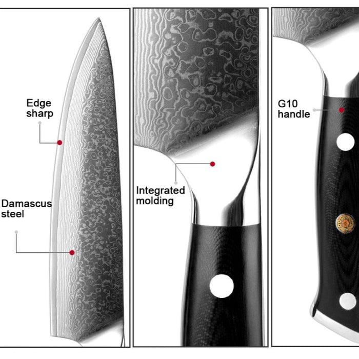 The Damascus Steel Japanese Professional Chef Knife