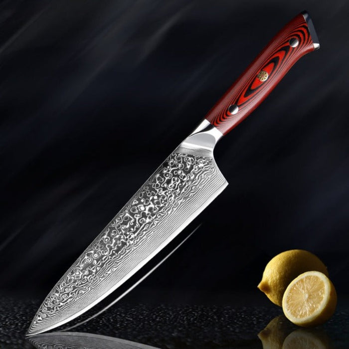 The Damascus Steel Japanese Professional Chef Knife