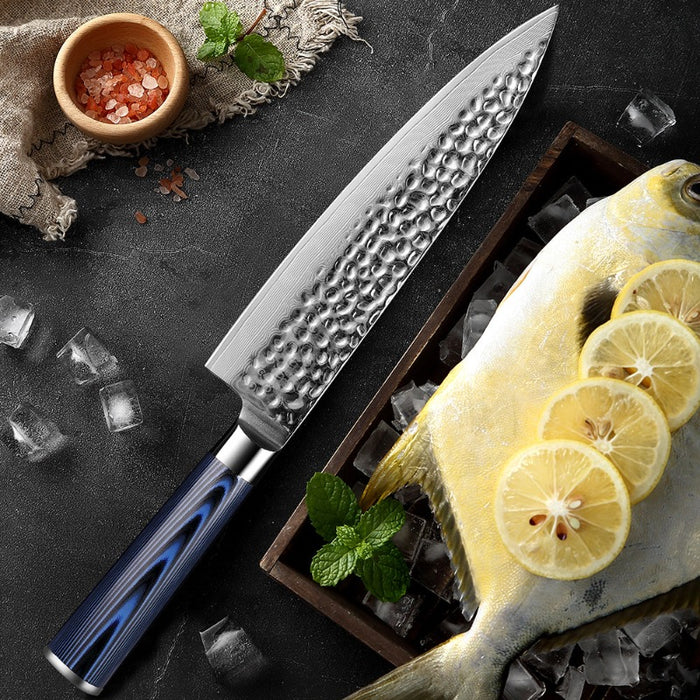 The VG10 Damascus Steel Professional Chef Knife