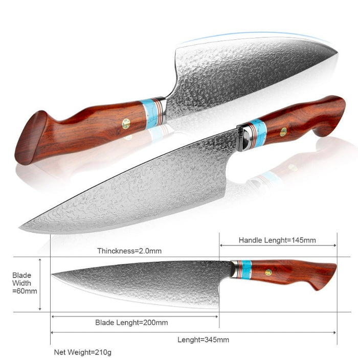 The Damascus Steel Chef Knife