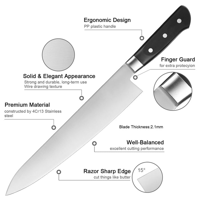 11-Inch Stainless Steel Chef Knife