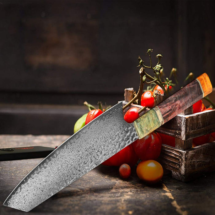 8 Inch Damascus Steel Hand Forged Sharp Chef Knife