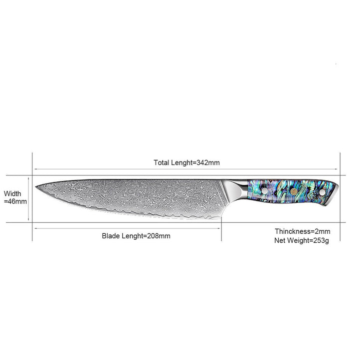 8-Inch Chef Knives with 67 Layers