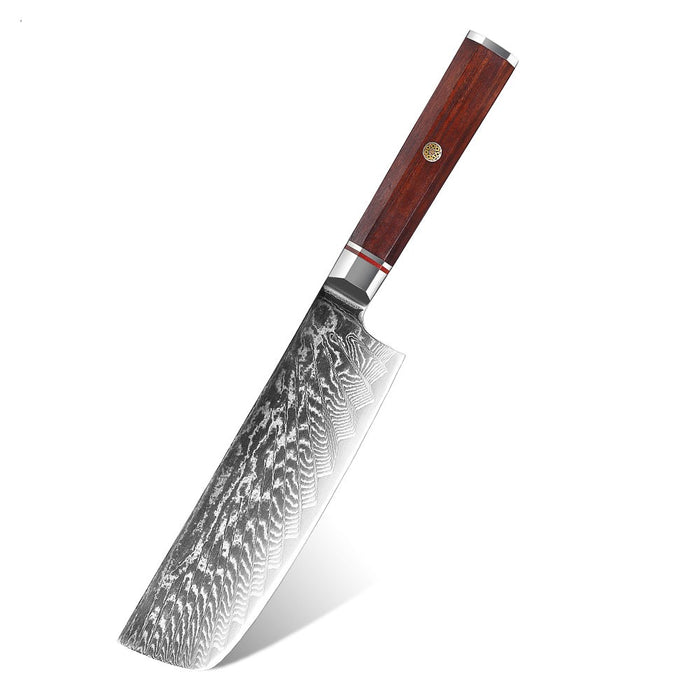 7 Inch Nakiri Japanese Samurai Cleaver Knife