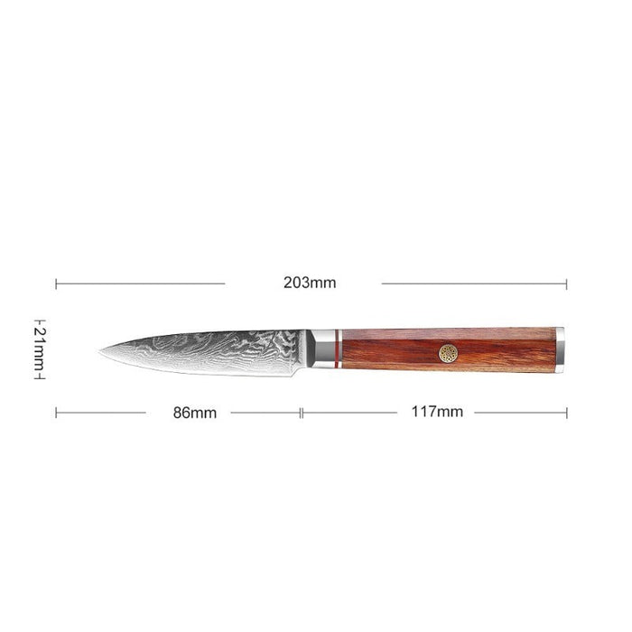 3.5 Inch Paring Knife Japanese Damascus Steel