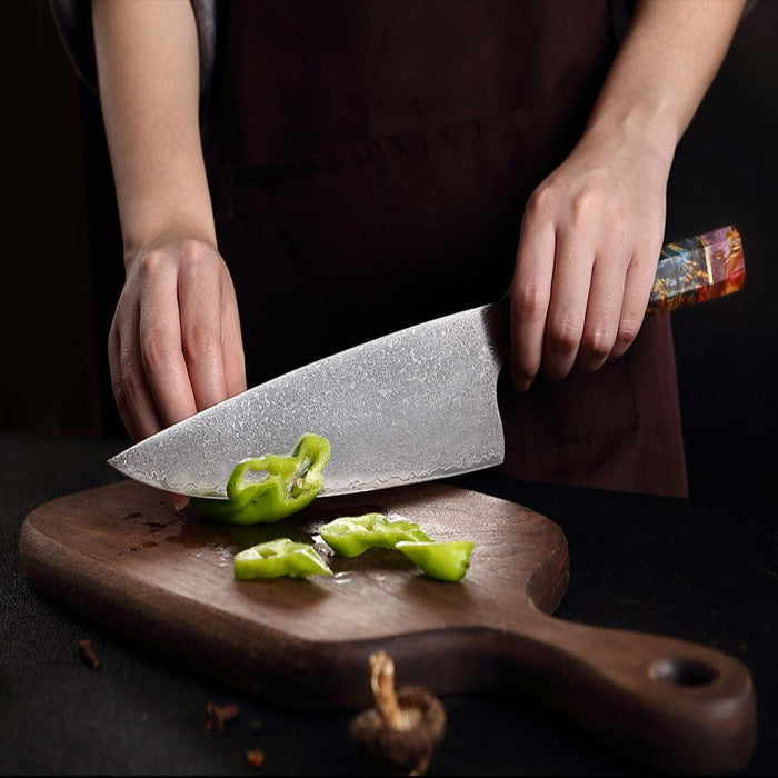 8.5 Inch Japanese Style Damascus Steel Chef Knife