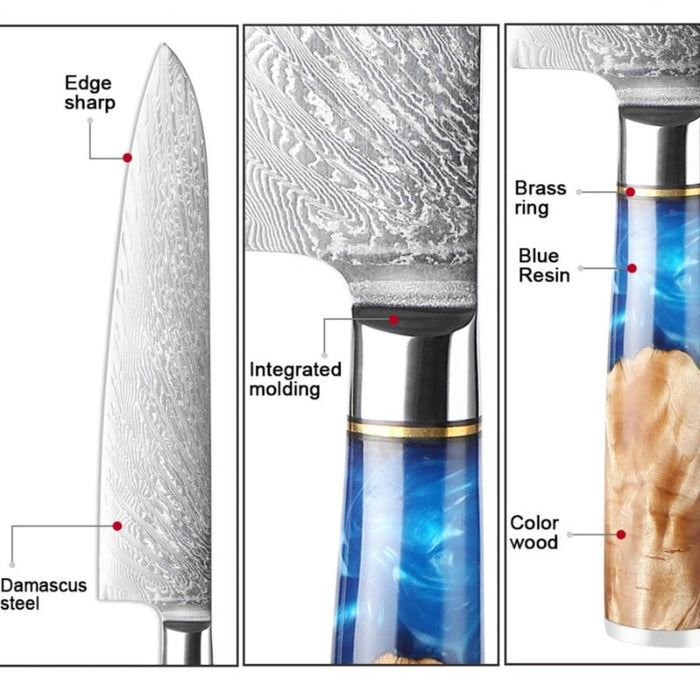 The 9.5 Inch Damascus Steel Chef Knife