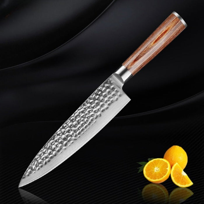 The 8 Inch Forged Damascus Steel Japanese Chef Knife