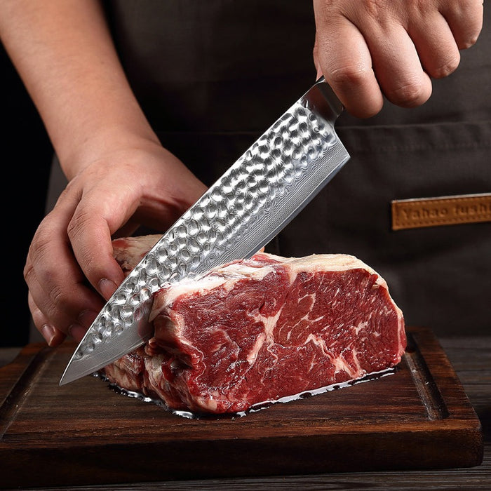 The 8 Inch Forged Damascus Steel Japanese Chef Knife