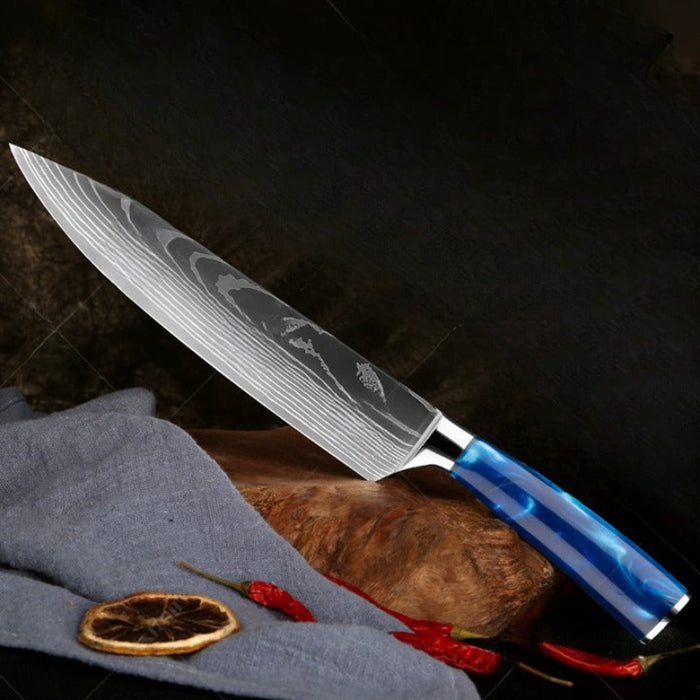 The 8 Inch Laser Patterned Professional Chef Knife