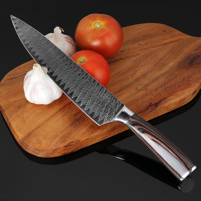 8-Inch Japanese Pattern Stainless Steel Chef Knife