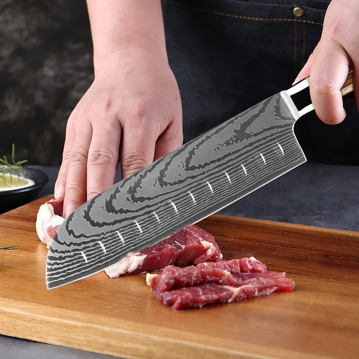 Santoku Knife 7" Ultra Sharp Kitchen Knife