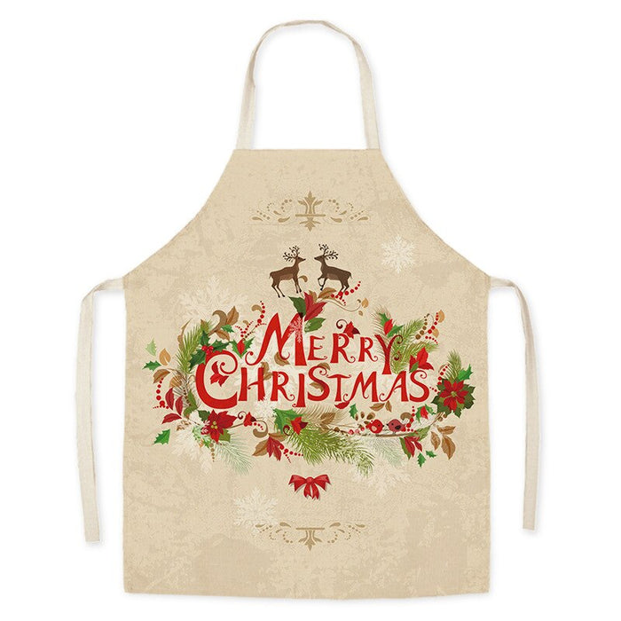 Christmas Decoration Printed Kitchen Apron