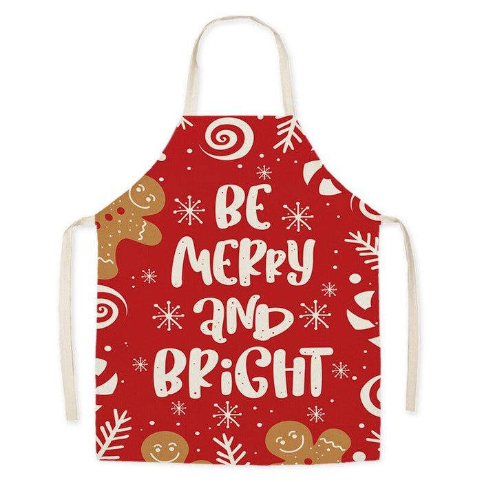 Christmas Decoration Printed Kitchen Apron