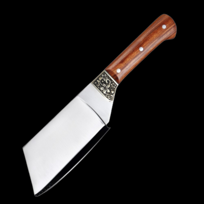 Stainless Steel Chef Knife With Rosewood Handle