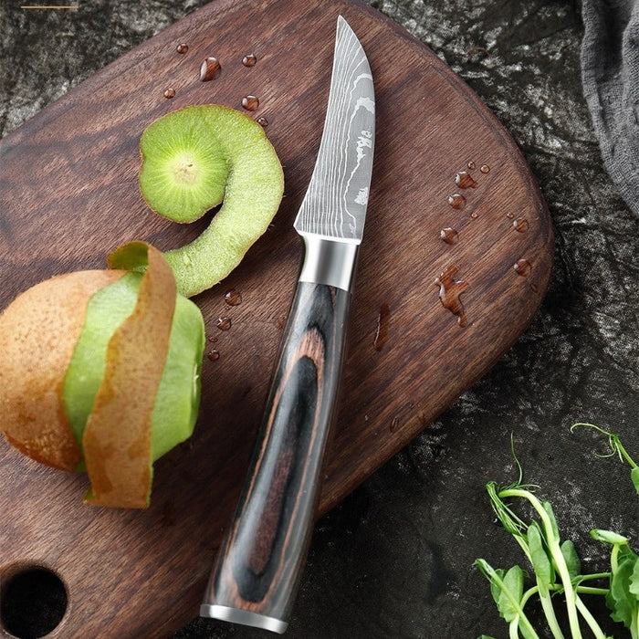 Stainless Steel Paring Knife With Wooden Handle